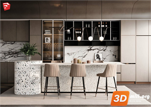 Dining Table Set Skp Files